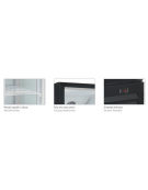 Frigo vetrina bibite tre lati vetro, statica con agitatore - colore nero - temperatura +1°/+10°C - Classe C - cm 60x70x205h