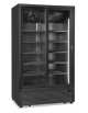 Frigo bibite doppia porta scorrevole ventilato - colore nero - temperatura +0°/+10°C - Classe D - cm 113x75x197,6h