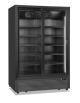 Frigo bibite doppia porta scorrevole ventilato - colore nero - temperatura +0°/+10°C - Classe C - cm 133x75x197,6h
