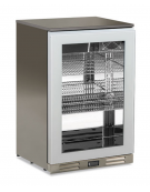 Frigo sotto banco sub-zero 2 porte a vetro - esterno in acciaio inox - statico con agitatore -2°/+10°C - cm 60x51,5x83,5h