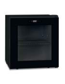 Frigo bibite sopra banco 1 porta vetro senza cornice - colore nero - statico con agitatore +2°/+10°C - cm 47,5x43,5x52h