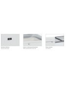 Pozzetto refrigerato statico con porta cieca scorrevole - temperatura +2°C/+8°C - Classe A - cm 128x67x82h