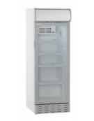 Frigo vetrina bibite con opalina pubblicitaria - colore bianco - statica con agitatore 0°/+10°C - cm 54x55x156h