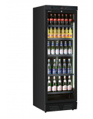 Vetrina refrigerata per bibite colore nero - Temperatura 0° +10°C - Capacità lorda Litri 390 - cm 59,5x65,5x183h