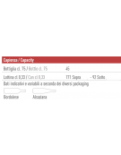 Frigo basso per vini ventilato con 2 cassetti in acciaio inox - 45 bottiglie - temperatura 0 °C / +15 °C - cm 59,5x62,8x82h