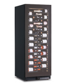 Vetrina per vini ventilata - 1 porta in vetro senza cornice - N°116 Bottiglie vino- temperatura +2°C+20°C - cm 59,5x70x160,4h