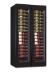 Vetrina vini ventilata doppia porta, 2 zone di temperatura da +2°C+20°C cad. - N° 224 bottiglie - cm 92x70x180,4h