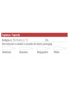 Vetrina vini ventilata doppia porta, 2 zone di temperatura da +2°C+20°C cad. - N° 224 bottiglie - cm 92x70x180,4h
