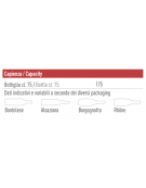 Vetrina frigo vini ventilato due porte in acciaio verniciato nero - temperatura +3°/+20 °C - N°175 bottiglie - cm 90x58,2x230,5h