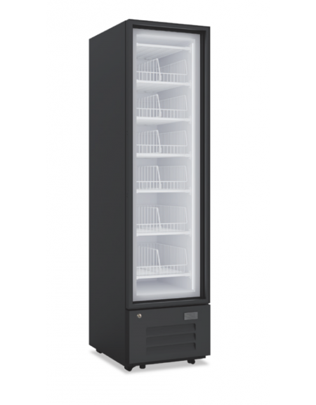 Vetrina freezer statica con porta vetro senza cornice - temperatura -23°/-18°C - cm 46x61x180,5h
