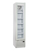 Vetrina verticale stretta slim negativa congelatore ventilata  -17° -22°C - colore bianco - Capacità Lt 165 - cm 42x60x188h
