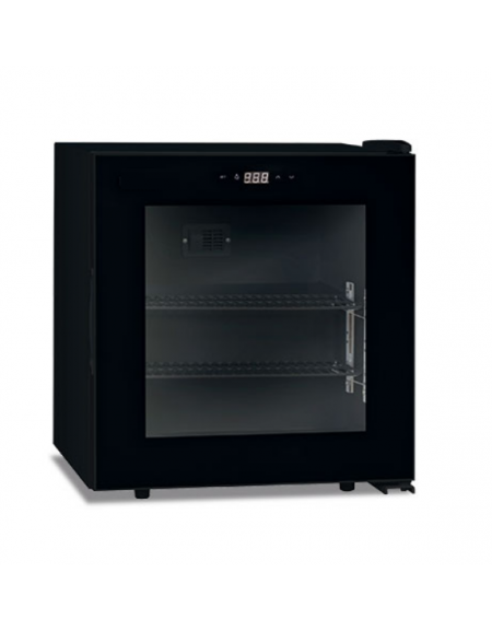 Vetrina congelatore soprabanco statico con agitatore - colore nero - temperatura -23°/-18°C - Classe E - cm 47,5x43,5x52h