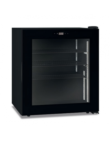 Vetrina congelatore soprabanco statico con agitatore - colore nero - temperatura -23°/-18°C - Classe E - cm 59,5x52x69h