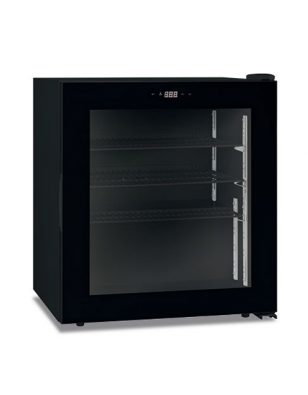 Vetrina congelatore soprabanco statico con agitatore - colore nero - temperatura -23°/-18°C - Classe E - cm 59,5x52x69h