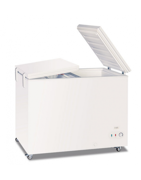 Congelatore a pozzo statico porta cieca sistema flip-flop - lt. 304 lordi - temperatura -13°C/-23°C - cm 109x68x89,5h