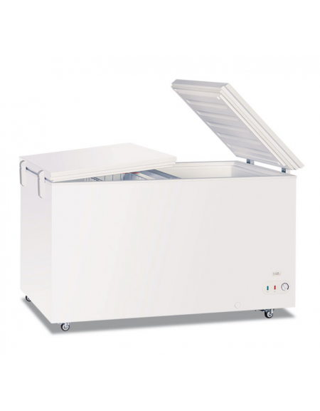 Congelatore a pozzo statico porta cieca sistema flip-flop - lt. 304 lordi - temperatura -13°C/-23°C - cm 161x68x89,5h