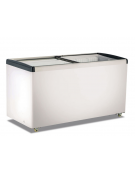 Frigo/Congelatore statico a pozzo vetro piatto scorrevole-Luce interna-Temperatura 0°C/+10°C oppure -18°C/0°C-cm 163,4x65,3x90h