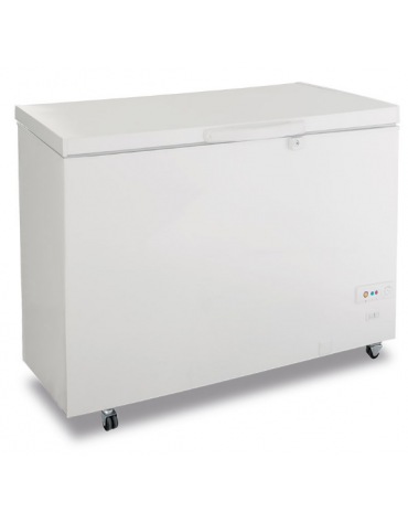 Congelatore statico a pozzo porta cieca battente con interno in alluminio martellato- temperatura -18°/-24°C - cm 155,5x72x84,5h