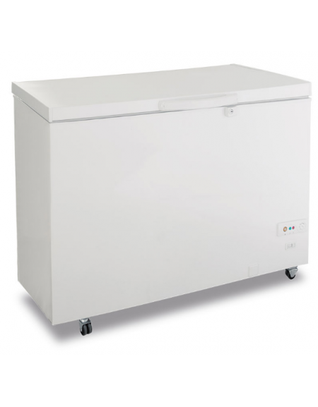 Congelatore statico a pozzo porta cieca battente con interno in alluminio martellato- temperatura -18°/-24°C - cm 155,5x72x84,5h