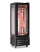 Frigo vetrina per conservazione ed esposizione carne  - interno in acciaio inox  AISI 304 - temp. -1°/+5 °C - cm 65x65x195h