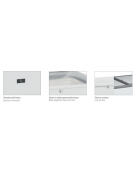 Pozzetto refrigerato statico con porta cieca battente - Lt. 352 - temperatura +2°C/+8 °C - Classe B - cm 132x69x86h