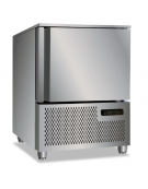 Abbattitore di temperatura in acciaio AISI 201 - capacità 5 Teglie cm 53x32,5x4h (non incluse) - temp.-40°/+8°C - cm 76x73x85h