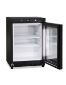 Armadio congelatore basso statico con porta vetro - bassa temperatura -22°C / -15°C - colore nero - lt. 200 - cm 60x62,5x85h