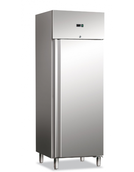Armadio refrigerato in acciaio AISI 201 ventilato - Lt. 700 - temperatura +2°C/+8°C - Classe C - cm 74x83x201h