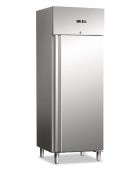 Armadio congelatore in acciaio AISI 201 ventilato - Lt. 700 - temperatura -22°C/-15°C  - Classe E - cm 74x83x201h
