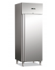 Armadio congelatore in acciaio AISI 201 ventilato - Lt. 700 - temperatura -22°C/-15°C  - Classe E - cm 74x83x201h