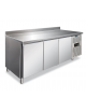 Tavolo refrigerato BT congelatore negativo 3 porte in AISI 304 con alzatina ventilato -18°-22°C - Classe D - cm 179,5x60x96h