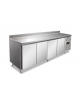 Tavolo refrigerato BT congelatore negativo 4 porte in AISI 304 con alzatina ventilato -18°-22°C - Classe D - cm 223x60x96h