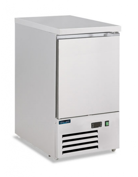 Banco saladette in acciaio inox AISI 304 1 porta - statico con agitatore +2°/+8°C - capacità Lt 109 - Classe B -cm 43,5x70x87h