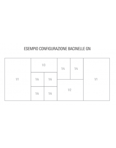Banco saladette inox 3 porte con scomparto per bacinelle Gastronorm - statico con agitatore +2°/+8°C -cm 136,5x70x87h