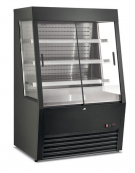 Vetrina murale refrigerata 2 ante scorrevoli - superficie interna in acciaio AISI 304 - ventilata +2°/+10°C- cm 91,8x79,2x145,9h