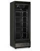 Armadio murale refrigerato ventilato con porta a vetro - colore nero - temp. +1°C/+10°C - Classe B - cm 75x76x200,3h