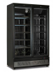 Armadio murale congelatore no frost a doppia porta a battente - colore nero - temp. -22°/-18°C - cm 125,3x76x200,3h