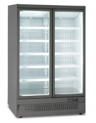 Murale refrigerato ventilato +1°/+10°C a doppia porta a battente - colore mobile esterno nero RAL9005 - cm 125,3x71x200,3h