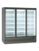 Armadio refrigerato ventilato +1°/+10°C a 3 porte a battente - colore mobile esterno grigio RAL7015 - cm 188x71x200,3h