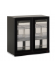 Espositore pensile refrigerato sub-zero 2 porte a battente - refrigerazione ventilata -2°/+10°C - Colore nero - cm 90x56,5x85,2h