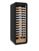 Vetrina per vini ventilata +2°/+20 °C - capacità 90 bottiglie cl. 75 - colore superficie esterna nera o bianca - cm 54x55x160h
