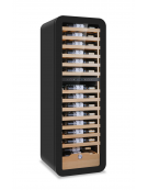 Vetrina vini ventilata doppia temperatura +2°/+12°C | +12°/+20 °C  - colore esterno nero o bianco - cm 54x55x160h