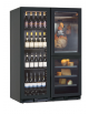 Vetrina vini ventilata 0°/+10°C con armadio 2 porte verticali per conservazione salumi e formaggi 0°/+20°C - cm 121x70x180,4h