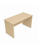 Scrivania ufficio operativa con fianchi in legno - cm 140x80x73h - Colori : Noce-Grigio-Rovere-Samui–Ciliegio–Bianco-Olmo-Larice