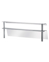 VETRO CURVO TEMPERATO IN 2 SEZIONI PER SELF SERVICE - CM&nbsp;120x36x56h