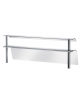 VETRO CURVO TEMPERATO IN 2 SEZIONI PER SELF SERVICE - CM 150x36x56h