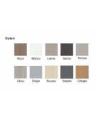 Scrivania ufficio operativa con fianchi in legno - cm 180x80x73h -Colori : Noce-Grigio-Rovere-Samui–Ciliegio–Bianco-Olmo-Larice