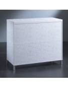 Banco rivestito in ecopelle - profondità cm 46 - senza luci cm 100 x 46 x 90h