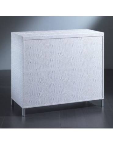 Banco rivestito in ecopelle - profondità cm 46 - senza luci cm 100 x 46 x 90h