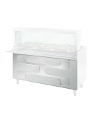 PANNELLO FRONTALE INOX PER ELEMENTI SELF SERVICE - CM 200x60x1,8